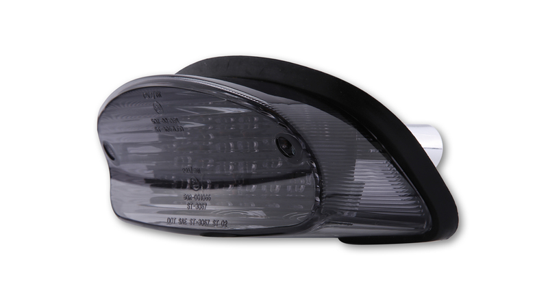 HIGHSIDER smart LED Rücklicht Schwarz Honda Style, E-Geprüft (1Stck)