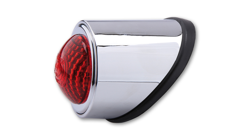 HIGHSIDER smart Old School Typ 1 LED Rücklicht Chrom E-Geprüft (1Stck) – Bild 3