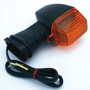 HIGHSIDER Smart Kawasaki Style Glühlampen Blinker Gehäuse Schwarz / Linse Orange (Stück), Vorn & Hinten