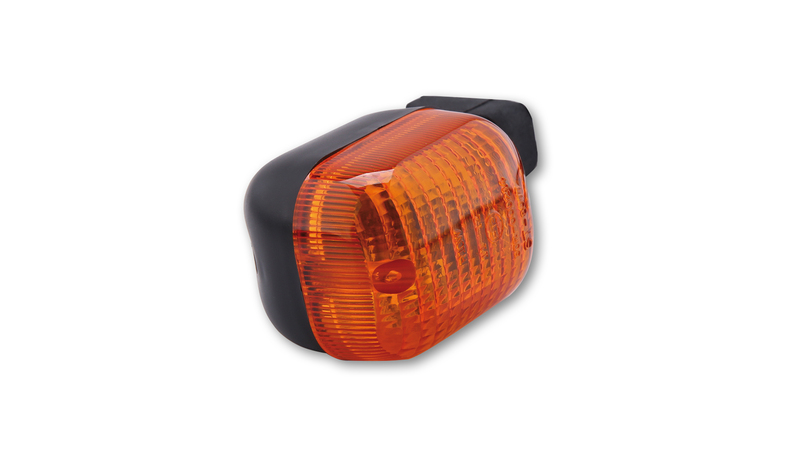 HIGHSIDER Smart Duc-Style Glühlampen Blinker Gehäuse Schwarz / Linse Orange (Stück), Vorn Rechts & Hinten Links – Bild 5