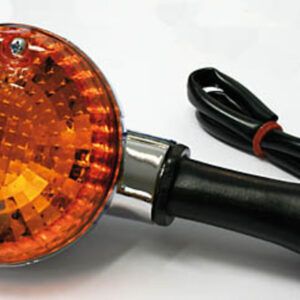 HIGHSIDER Smart OEM-Style Kawasaki Glühlampen Blinker Gehäuse Chrom / Linse Orange (Stück), Vorn & Hinten