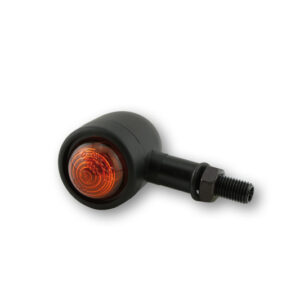 HIGHSIDER Smart Old School Typ 1 Glühlampen Blinker Gehäuse Schwarz / Linse Orange (Paar), Vorn & Hinten