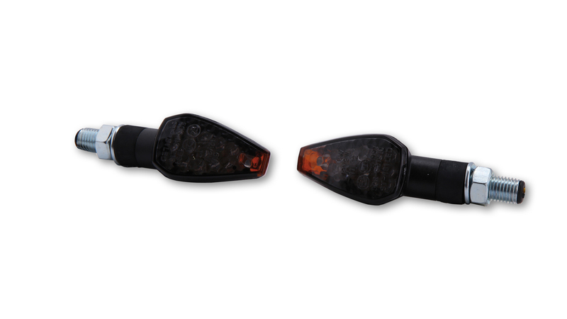 HIGHSIDER Smart Peak LED Blinker Gehäuse Schwarz / Linse Rauchgrau (Paar), Vorn & Hinten – Bild 4