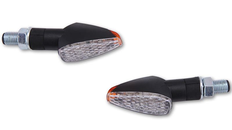 HIGHSIDER Smart Peak LED Blinker Gehäuse Schwarz / Linse Klar (Paar), Vorn & Hinten – Bild 4