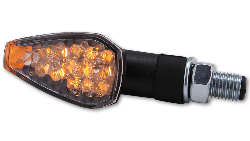 HIGHSIDER Smart Peak LED Blinker Gehäuse Schwarz / Linse Klar (Paar), Vorn & Hinten – Bild 5