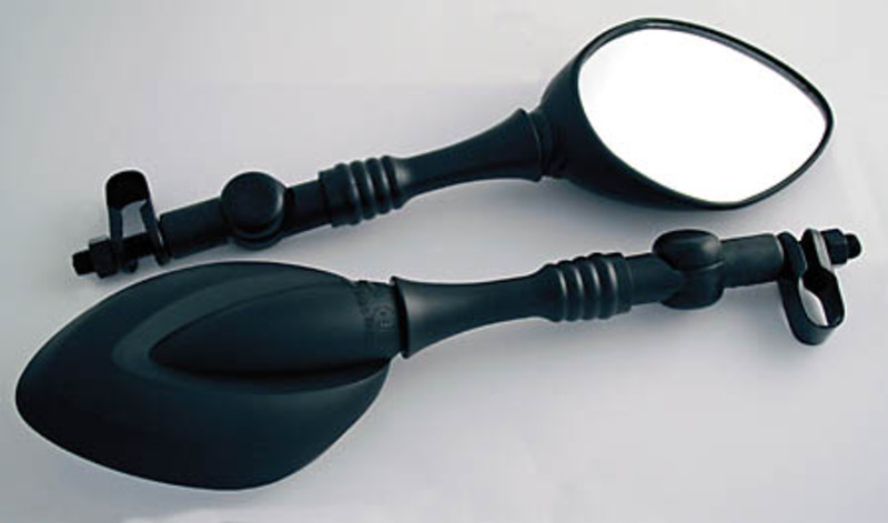 HIGHSIDER smart Spiegel Universal Schwarz Mit Gelenk (Paar)