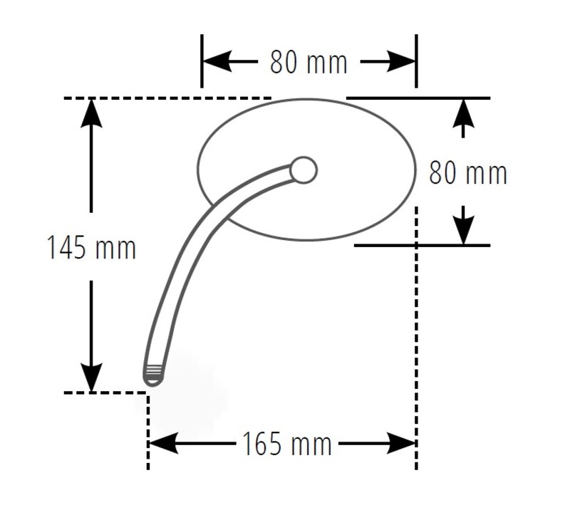 HIGHSIDER smart Lenkerspiegel Enduro Schwarz Rechts (1Stck.) – Bild 4