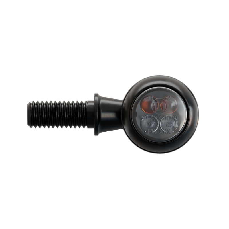 HIGHSIDER Smart Circula-S LED Blinker Gehäuse Schwarz / Linse Rauchgrau (Paar), Vorn & Hinten – Bild 6