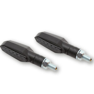 HIGHSIDER Smart Multiface LED Blinker Gehäuse Schwarz / Linse Rauchgrau (Paar), Vorn & Hinten