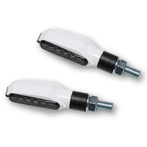 HIGHSIDER Smart Multiface LED Blinker Gehäuse Weiß / Linse Rauchgrau (Paar), Vorn & Hinten