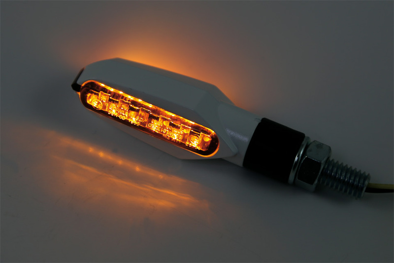 HIGHSIDER Smart Multiface LED Blinker Gehäuse Weiß / Linse Rauchgrau (Paar), Vorn & Hinten – Bild 5