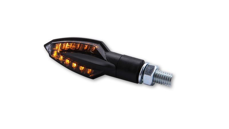 HIGHSIDER Smart Vinci LED Blinker Gehäuse Schwarz / Linse Rauchgrau (Paar), Vorn & Hinten – Bild 5