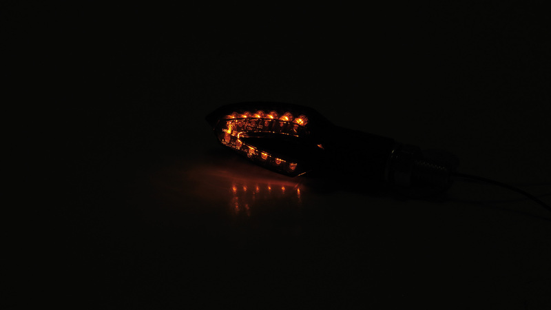 HIGHSIDER Smart Vinci LED Blinker Gehäuse Schwarz / Linse Rauchgrau (Paar), Vorn & Hinten – Bild 6