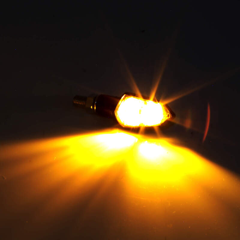 HIGHSIDER Smart Shield-TS LED Blinker Gehäuse Schwarz / Linse Rauchgrau (Paar), Vorn & Hinten – Bild 3