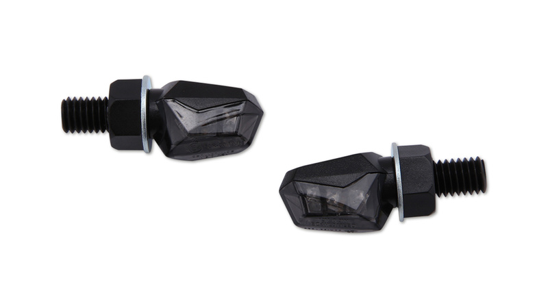 HIGHSIDER Smart Tiny LED Blinker Gehäuse Schwarz / Linse Rauchgrau (Paar), Hinten – Bild 5