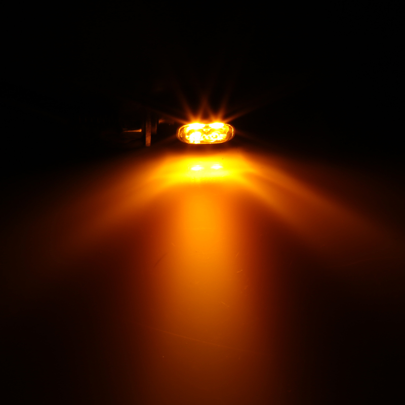 HIGHSIDER Smart Vision-TS LED Blinker Gehäuse Schwarz / Linse Rauchgrau (Paar), Vorn & Hinten – Bild 5