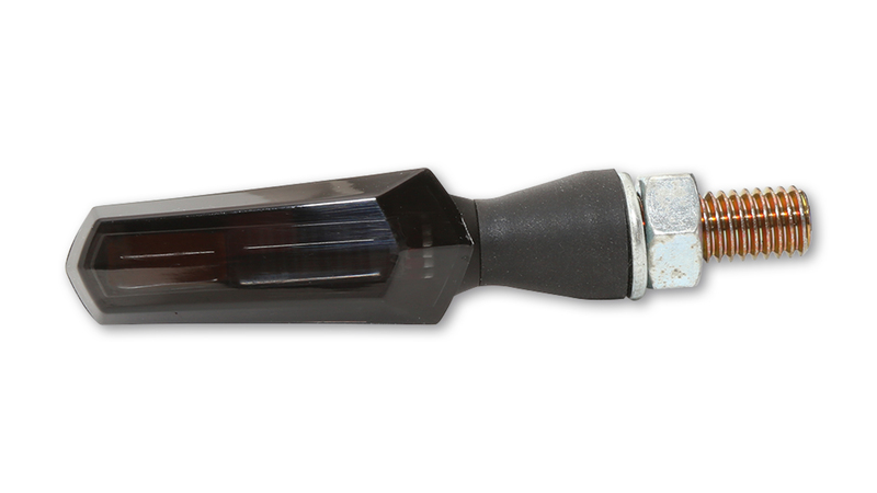 HIGHSIDER Smart Scuro LED Blinker Gehäuse Schwarz / Linse Rauchgrau (Paar), Vorn & Hinten