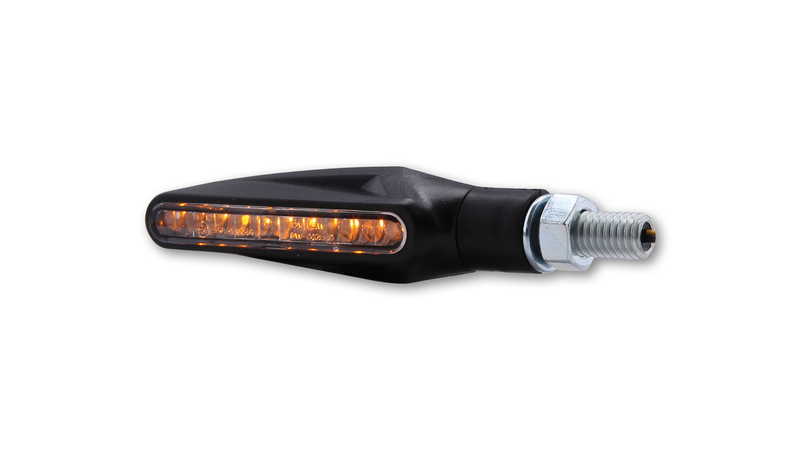 HIGHSIDER Smart Stix LED Blinker Gehäuse Schwarz / Linse Klar (Paar), Vorn & Hinten – Bild 5