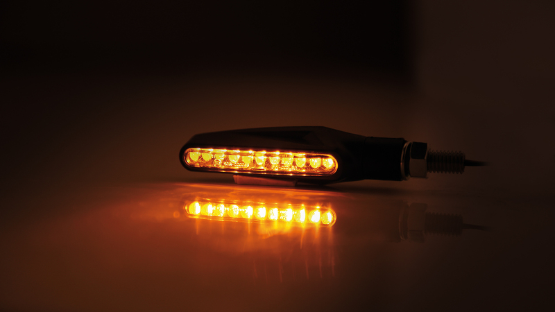 HIGHSIDER Smart Stix LED Blinker Gehäuse Schwarz / Linse Klar (Paar), Vorn & Hinten – Bild 6