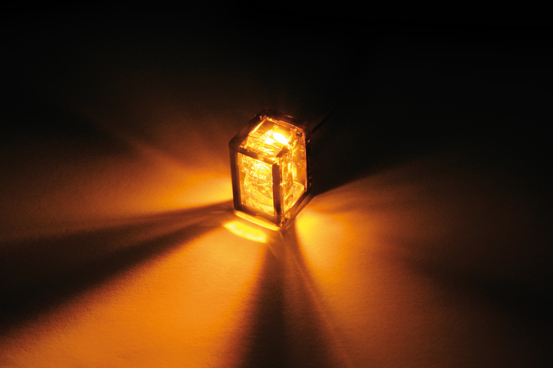 HIGHSIDER Smart Micro Cube-v LED Blinker-Modul Linse Rauchgrau (Paar), Hinten – Bild 4