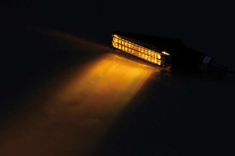 HIGHSIDER Smart Fineline LED Blinker Gehäuse Schwarz / Linse Rauchgrau (Paar), Vorn & Hinten – Bild 6