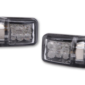 HIGHSIDER Smart Picco LED Blinker Gehäuse Schwarz / Linse Klar (Paar), Hinten