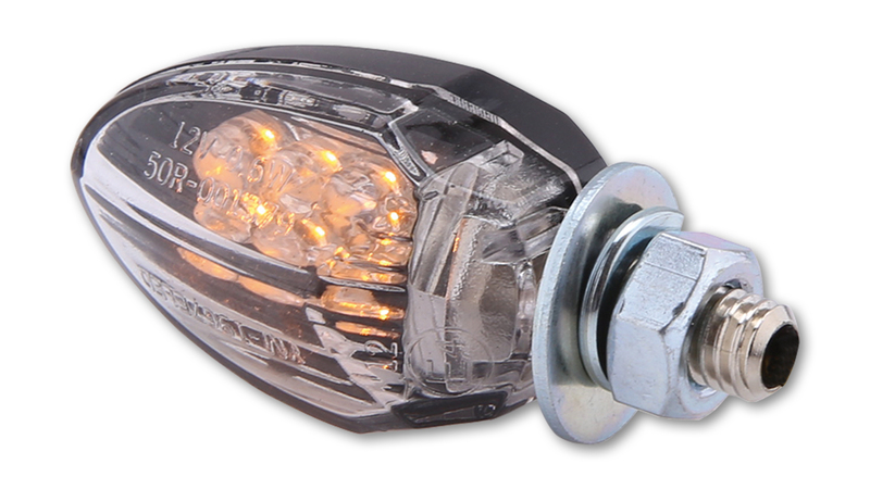 HIGHSIDER Smart Drop LED Blinker Gehäuse Schwarz / Linse Klar (Paar), Vorn & Hinten – Bild 5