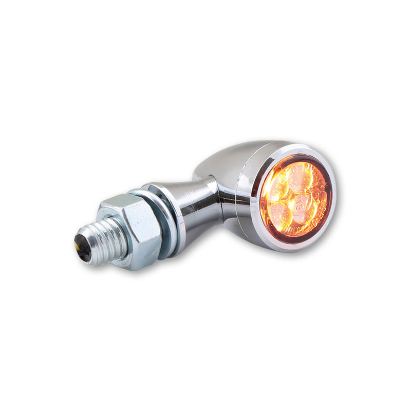 HIGHSIDER Smart Sixteen-Bullet LED Blinker Gehäuse Chrom / Linse Rauchgrau (Paar), Vorn & Hinten – Bild 6