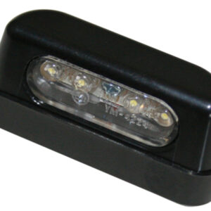 HIGHSIDER smart LED Kennzeichenbeleuchtung Schwarz ABS Kunststoff (1Stck)