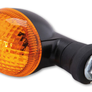 HIGHSIDER Smart Mini Glühlampen Blinker Gehäuse Schwarz / Linse Orange (Paar), Vorn & Hinten