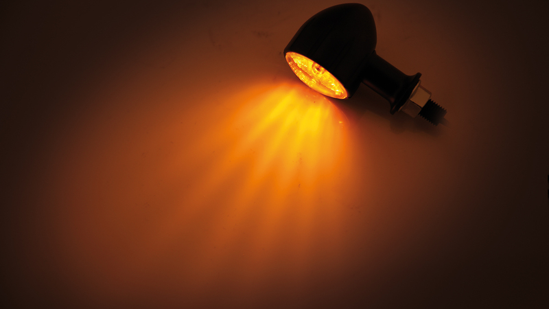 HIGHSIDER Smart Arizona Glühlampen Mini-Blinker Gehäuse Schwarz / Linse Orange (Paar), Vorn & Hinten – Bild 6