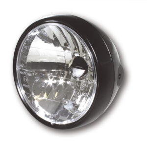 HIGHSIDER smart 6 1/2 Zoll Scheinwerfer, Schwarzes Metallgehäuse, Mit Standlicht, E-Geprüft (1Stck)