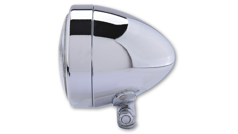 HIGHSIDER smart Scheinwerfer Bullet H4 Chrom Fernlicht, Untere Befestigung, E-Geprüft (1Stck) – Bild 3