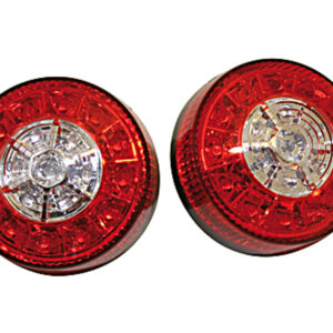 HIGHSIDER smart LED Rück-, Bremslicht, Blinker Für ATV Schwarz/Rot 3in1, E-Geprüft (Paar)