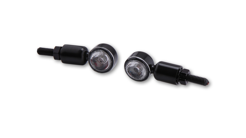 HIGHSIDER Smart MC-1 LED Blinker Gehäuse Schwarz / Linse Klar (Paar), Vorn & Hinten – Bild 4