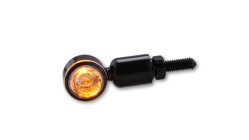 HIGHSIDER Smart MC-1 LED Blinker Gehäuse Schwarz / Linse Klar (Paar), Vorn & Hinten – Bild 6