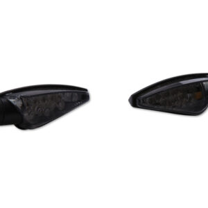 HIGHSIDER Smart Toledo LED Blinker Gehäuse Schwarz / Linse Rauchgrau (Paar), Vorn & Hinten