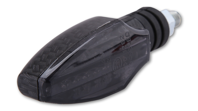 HIGHSIDER Smart Como LED Blinker Gehäuse Carbon / Linse Rauchgrau (Paar), Vorn & Hinten – Bild 4