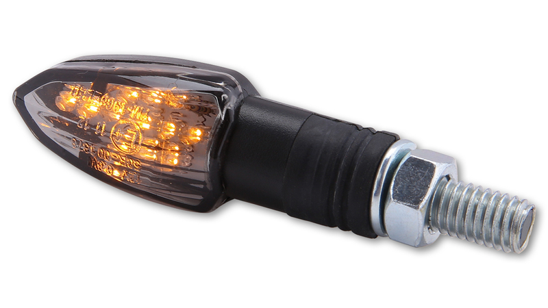HIGHSIDER Smart Lizzard LED Blinker Gehäuse Schwarz / Linse Rauchgrau (Paar), Vorn & Hinten – Bild 5