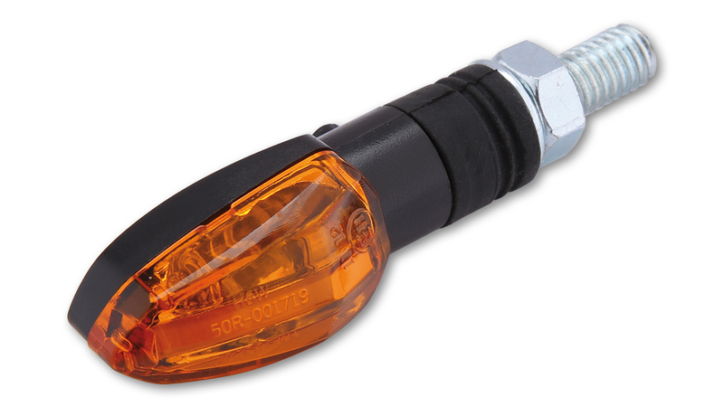 HIGHSIDER Smart Lizzard Glühlampen Blinker Gehäuse Schwarz / Linse Orange (Paar), Vorn & Hinten – Bild 4