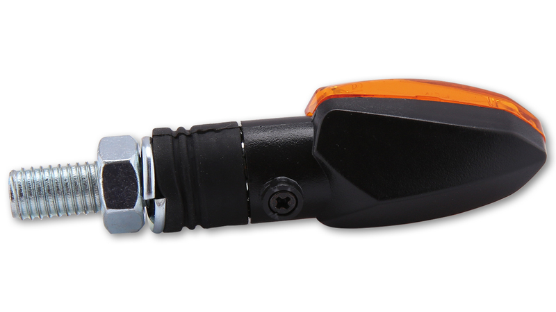 HIGHSIDER Smart Lizzard Glühlampen Blinker Gehäuse Schwarz / Linse Orange (Paar), Vorn & Hinten – Bild 5