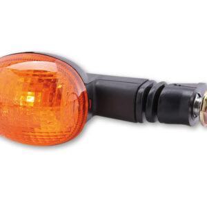HIGHSIDER Smart Mini Glühlampen Blinker Gehäuse Schwarz / Linse Orange (Paar), Vorn & Hinten