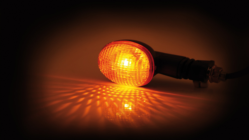 HIGHSIDER Smart Mini Glühlampen Blinker Gehäuse Schwarz / Linse Orange (Paar), Vorn & Hinten – Bild 4