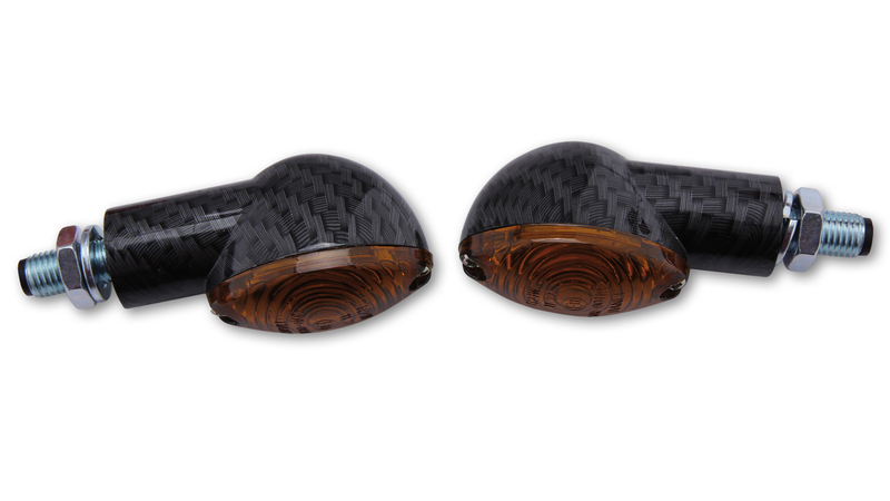 HIGHSIDER Smart Cateye Glühlampen Mini-Blinker Gehäuse Schwarz / Linse Rauchgrau (Paar), Vorn & Hinten – Bild 5