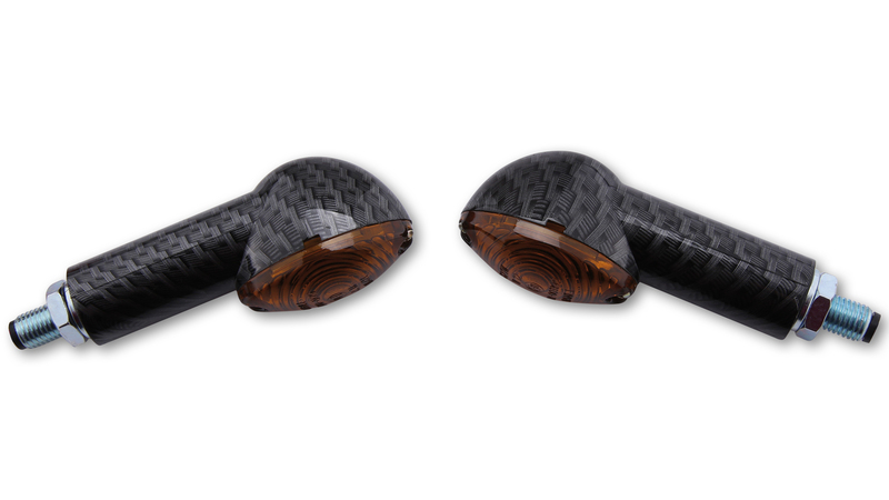 HIGHSIDER Smart Cateye Glühlampen Mini-Blinker Gehäuse Carbon / Linse Rauchgrau (Paar), Vorn & Hinten – Bild 4