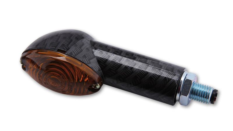 HIGHSIDER Smart Cateye Glühlampen Mini-Blinker Gehäuse Carbon / Linse Rauchgrau (Paar), Vorn & Hinten – Bild 5