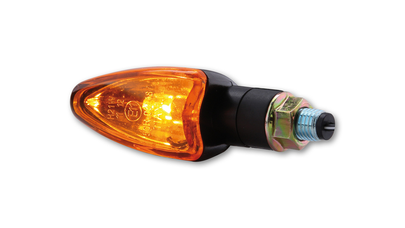 HIGHSIDER Smart Arrow Glühlampen Mini-Blinker Gehäuse Schwarz / Linse Orange (Paar), Vorn & Hinten – Bild 6
