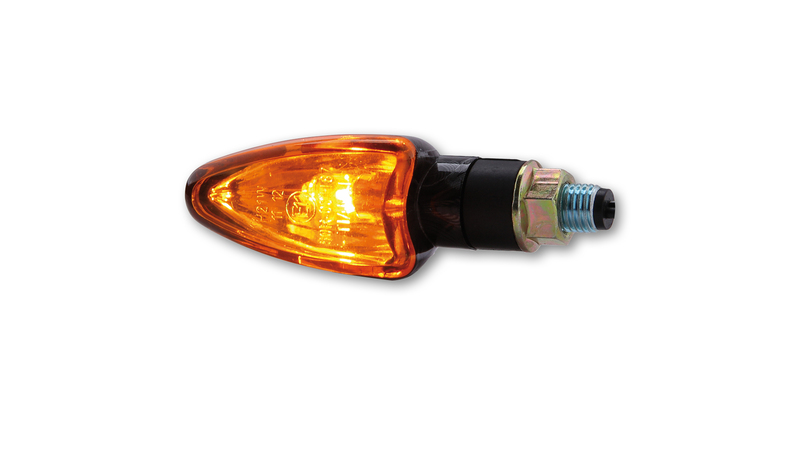 HIGHSIDER Smart Arrow Glühlampen Mini-Blinker Gehäuse Carbon / Linse Orange (Paar), Vorn & Hinten – Bild 5