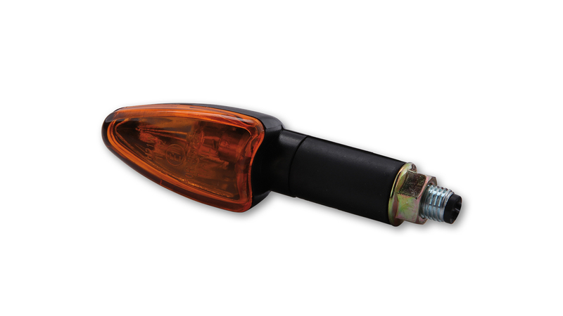 HIGHSIDER Smart Arrow Glühlampen Mini-Blinker Gehäuse Schwarz / Linse Orange (Paar), Vorn & Hinten – Bild 5