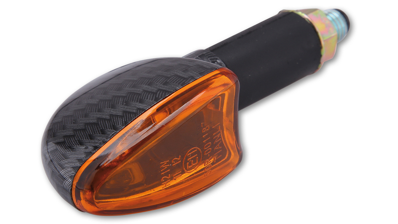 HIGHSIDER Smart Arrow Glühlampen Mini-Blinker Gehäuse Carbon / Linse Orange (Paar), Vorn & Hinten – Bild 4